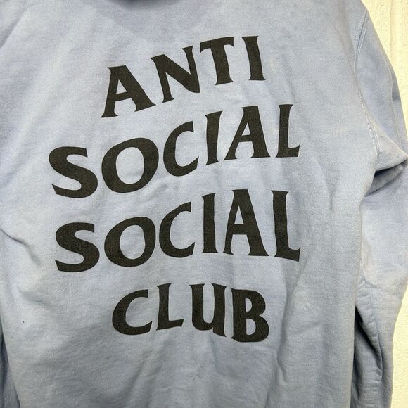 Anti Social Social Club ASSC Hoodie “Blue White” - Picture 2 of 8